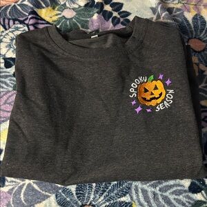 SHEIN Dark Gray Spooky Season Sweater